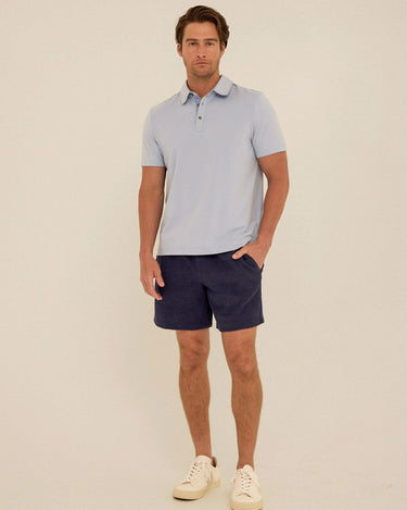 Phineas Luxe Jersey Short Sleeve Polo Mens Tops Tshirt Short Polo Threads 4 Thought 