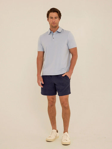 Phineas Luxe Jersey Short Sleeve Polo Mens Tops Tshirt Short Polo Threads 4 Thought 