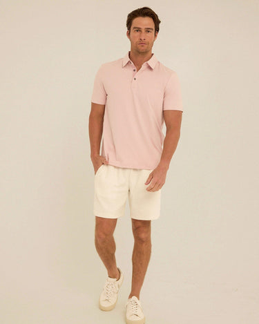 Phineas Luxe Jersey Short Sleeve Polo Mens Tops Tshirt Short Polo Threads 4 Thought 