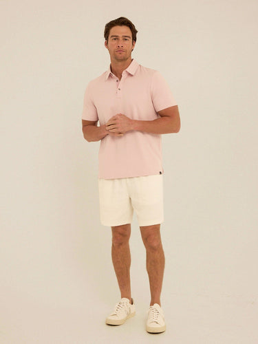 Phineas Luxe Jersey Short Sleeve Polo Mens Tops Tshirt Short Polo Threads 4 Thought 