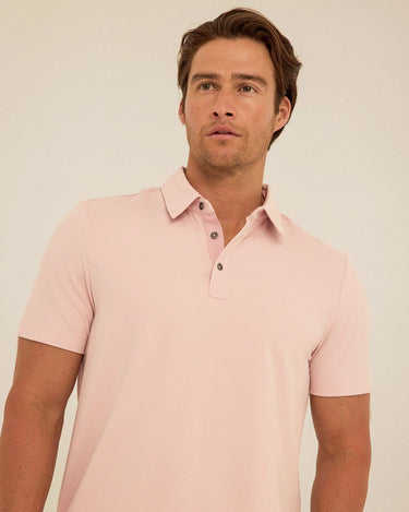 Phineas Luxe Jersey Short Sleeve Polo Mens Tops Tshirt Short Polo Threads 4 Thought 