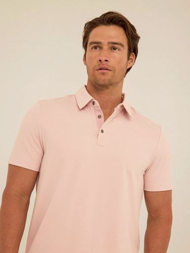 Phineas Luxe Jersey Short Sleeve Polo Mens Tops Tshirt Short Polo Threads 4 Thought 