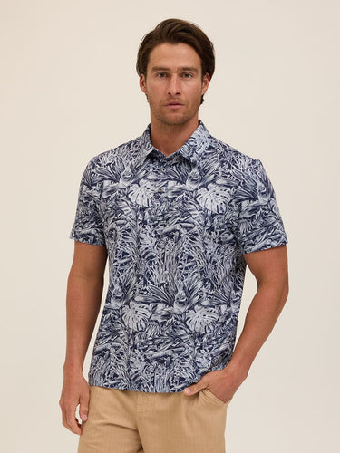 Phineas Luxe Jersey Short Sleeve Polo Mens Tops Tshirt Short Polo Threads 4 Thought 