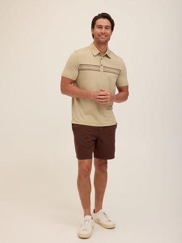 Phineas Luxe Jersey Short Sleeve Polo Mens Tops Tshirt Short Polo Threads 4 Thought 