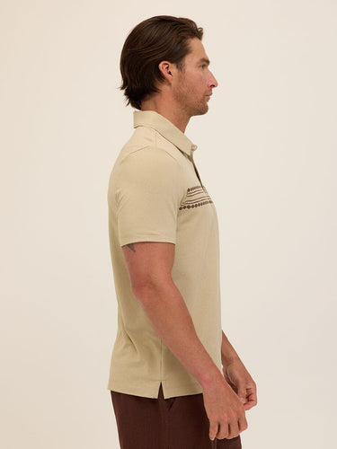 Phineas Luxe Jersey Short Sleeve Polo Mens Tops Tshirt Short Polo Threads 4 Thought 