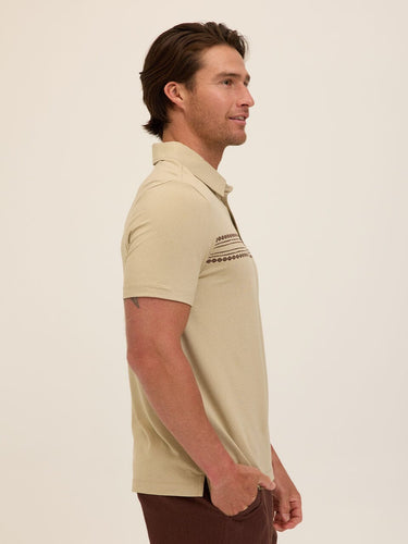 Phineas Luxe Jersey Short Sleeve Polo Mens Tops Tshirt Short Polo Threads 4 Thought 