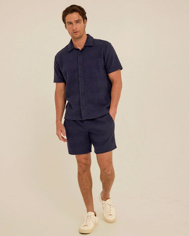 Wayne Jacquard Stripe Knit Short Mens Bottoms Short Threads 4 Thought 