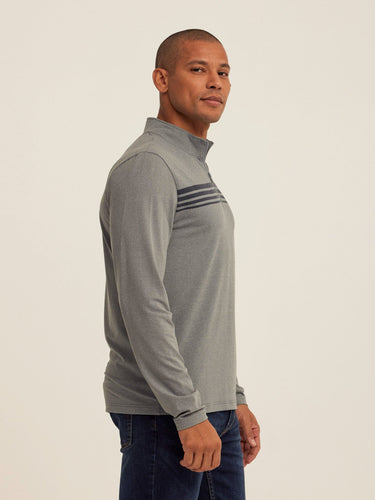 Kace Luxe Jersey Stripe Quarter Zip Threads 4 Thought 