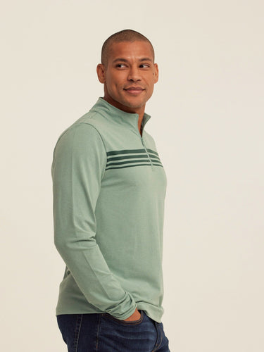 Kace Luxe Jersey Stripe Quarter Zip Threads 4 Thought 