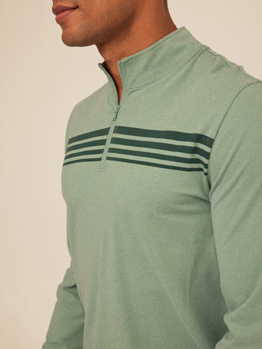 Kace Luxe Jersey Stripe Quarter Zip Threads 4 Thought 