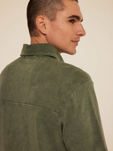 Dorian Mineral Wash Jersey Short Sleeve Button-Down Threads 4 Thought 