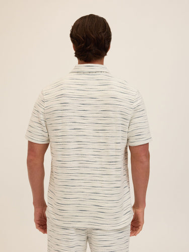 Paxton Shoreline Terry Button-Down Pocket Shirt Mens Tops Tshirt Short Threads 4 Thought 