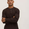 Jeremiah Brushed Thermal Long Sleeve Henley Mens Tops Tshirt Long Henley Threads 4 Thought 