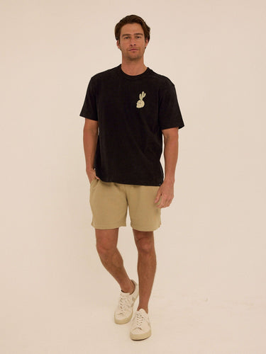 Mineral Wash Relaxed Fit Graphic Tee Mens Tops Tshirt Short Threads 4 Thought 