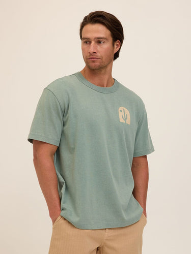 Lone Cactus Graphic Mineral Wash Jersey Relaxed Tee Threads 4 Thought 
