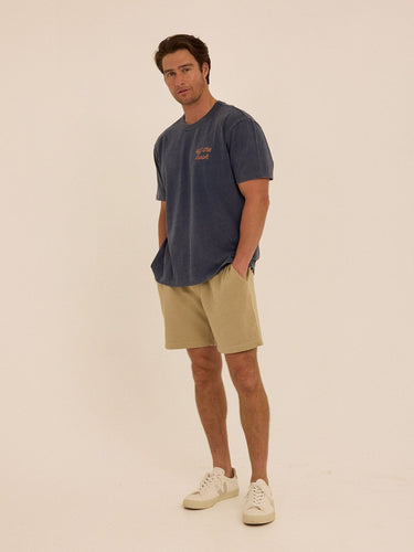 Mineral Wash Relaxed Fit Graphic Tee Mens Tops Tshirt Short Threads 4 Thought 
