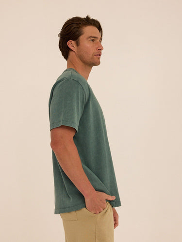 Mineral Wash Relaxed Fit Graphic Tee Mens Tops Tshirt Short Threads 4 Thought 