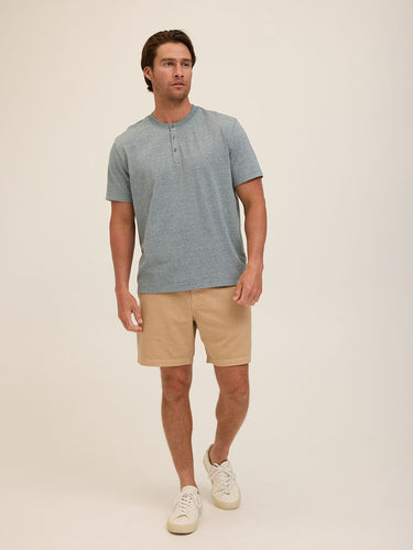 Carlos Light Fleck Jersey 3-Button Henley Threads 4 Thought 