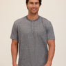Carlos Light Fleck Jersey 3-Button Henley Threads 4 Thought 