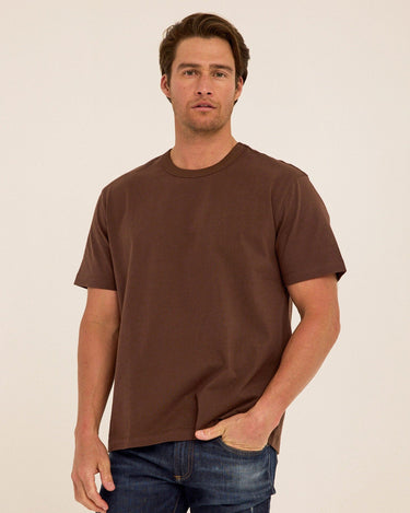 Johnny Organic Cotton Relaxed Crew Tee Mens Tops Tshirt Short Threads 4 Thought 
