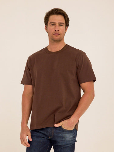 Johnny Organic Cotton Relaxed Crew Tee Mens Tops Tshirt Short Threads 4 Thought 