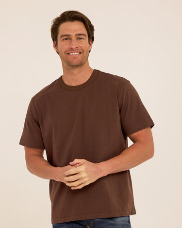 Johnny Organic Cotton Relaxed Crew Tee Mens Tops Tshirt Short Threads 4 Thought 