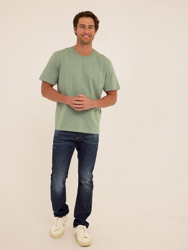 Johnny Organic Cotton Relaxed Crew Tee Mens Tops Tshirt Short Threads 4 Thought 