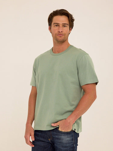 Johnny Organic Cotton Relaxed Crew Tee Mens Tops Tshirt Short Threads 4 Thought 