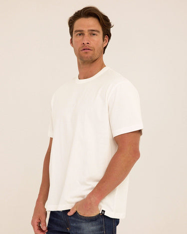 Johnny Organic Cotton Relaxed Crew Tee Mens Tops Tshirt Short Threads 4 Thought 