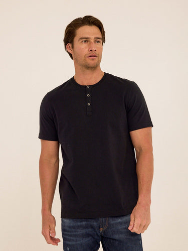 Shayne Organic Cotton Henley Mens Tops Tshirt Short Henley Threads 4 Thought 