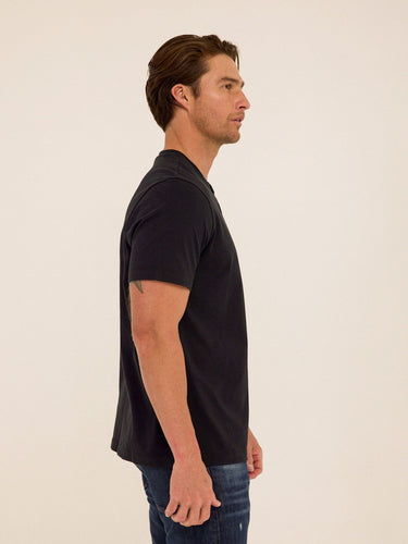 Shayne Organic Cotton Henley Mens Tops Tshirt Short Henley Threads 4 Thought 