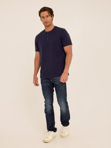 Shayne Organic Cotton Henley Mens Tops Tshirt Short Henley Threads 4 Thought 