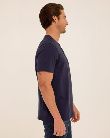 Shayne Organic Cotton Henley Mens Tops Tshirt Short Henley Threads 4 Thought 
