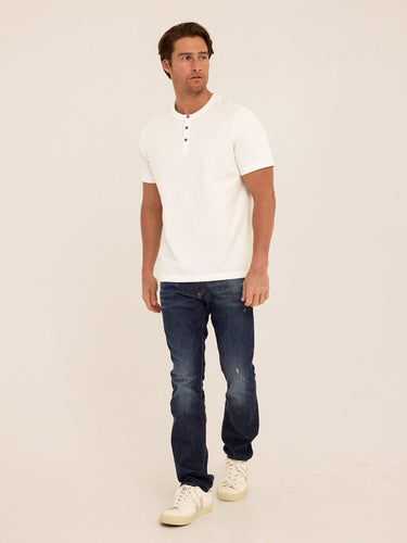 Shayne Organic Cotton Henley Mens Tops Tshirt Short Henley Threads 4 Thought 