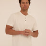 Shayne Essential Jersey 3-Button Henley Mens Tops Tshirt Short Henley Threads 4 Thought 