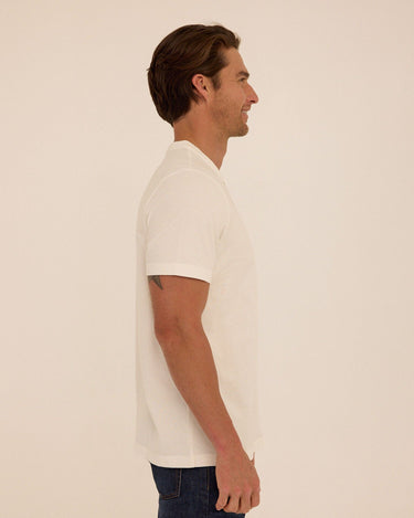 Shayne Essential Jersey 3-Button Henley Mens Tops Tshirt Short Henley Threads 4 Thought 