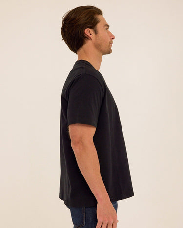 Roger Organic Cotton Relaxed V-Neck Tee Mens Tops Tshirt Short Threads 4 Thought 