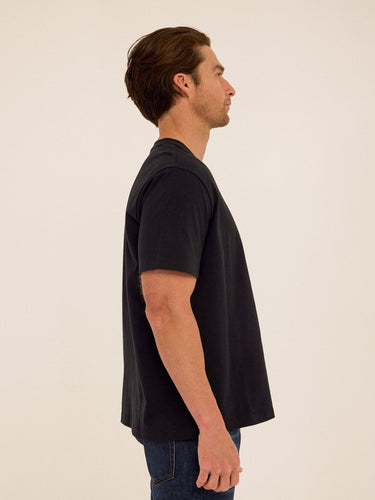 Roger Organic Cotton Relaxed V-Neck Tee Mens Tops Tshirt Short Threads 4 Thought 