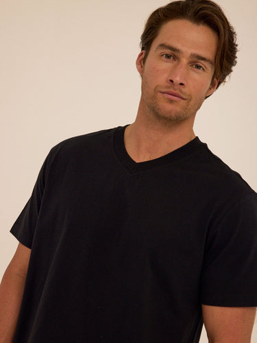 Roger Essential Jersey Relaxed V-Neck Tee Threads 4 Thought 