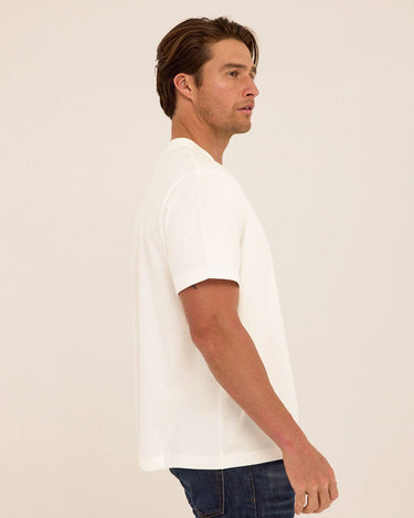Roger Organic Cotton Relaxed V-Neck Tee Mens Tops Tshirt Short Threads 4 Thought 