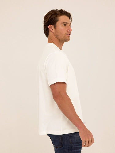 Roger Organic Cotton Relaxed V-Neck Tee Mens Tops Tshirt Short Threads 4 Thought 