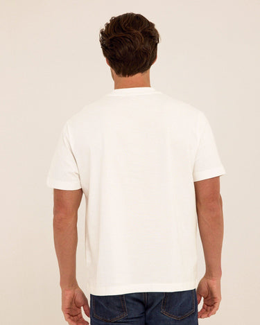 Roger Organic Cotton Relaxed V-Neck Tee Mens Tops Tshirt Short Threads 4 Thought 