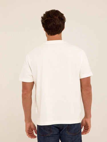 Roger Organic Cotton Relaxed V-Neck Tee Mens Tops Tshirt Short Threads 4 Thought 