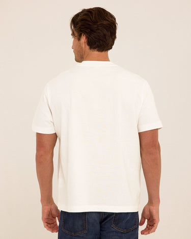 Roger Organic Cotton Relaxed V-Neck Tee Mens Tops Tshirt Short Threads 4 Thought 