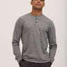 Elias Brushed Jacquard Long Sleeve Henley Mens Tops Tshirt Long Henley Threads 4 Thought 