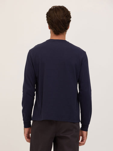 Bowery Essential Cotton Jersey Relaxed Fit Long Sleeve Tee Mens Tops Tshirt Long Threads 4 Thought 