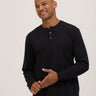 Doug Essential Jersey Long Sleeve 3-Button Henley Mens Tops Tshirt Long Henley Threads 4 Thought 