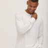 Doug Essential Jersey Long Sleeve 3-Button Henley Mens Tops Tshirt Long Henley Threads 4 Thought 