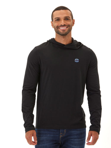 Triblend Mountain Nature Embroidery Hoodie Tee Mens Tops Tshirt Long Threads 4 Thought