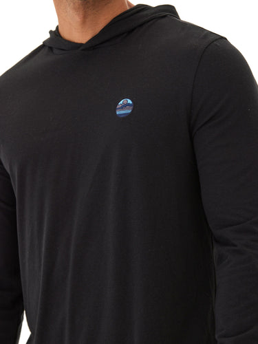 Triblend Mountain Nature Embroidery Hoodie Tee Mens Tops Tshirt Long Threads 4 Thought